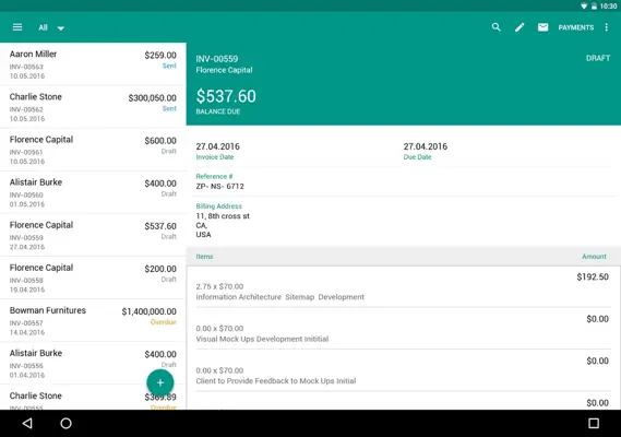 Zoho Invoice android App screenshot 15