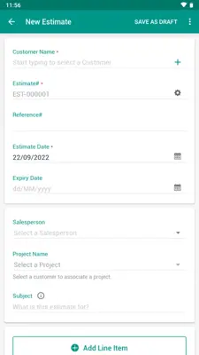 Zoho Invoice android App screenshot 3