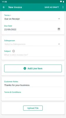 Zoho Invoice android App screenshot 5